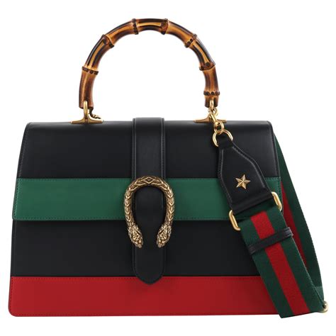 gucci red green stripe tote|red Gucci bag sale.